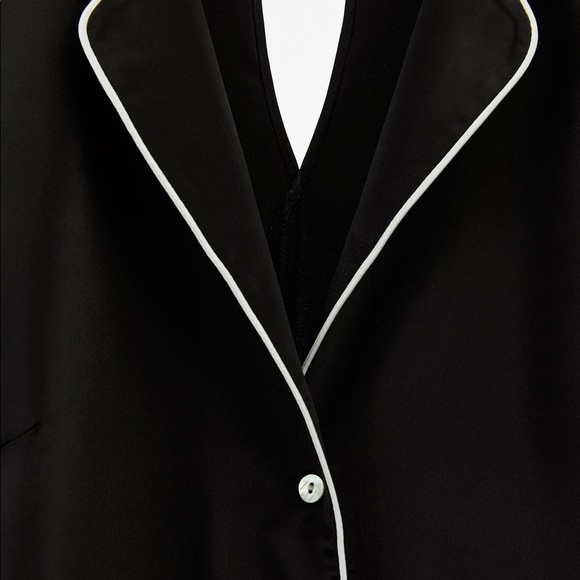 ZARA Piped Satin Effect Jumpsuit - BNWT - Exquisite Lounge Wear - Picture 2 of 5